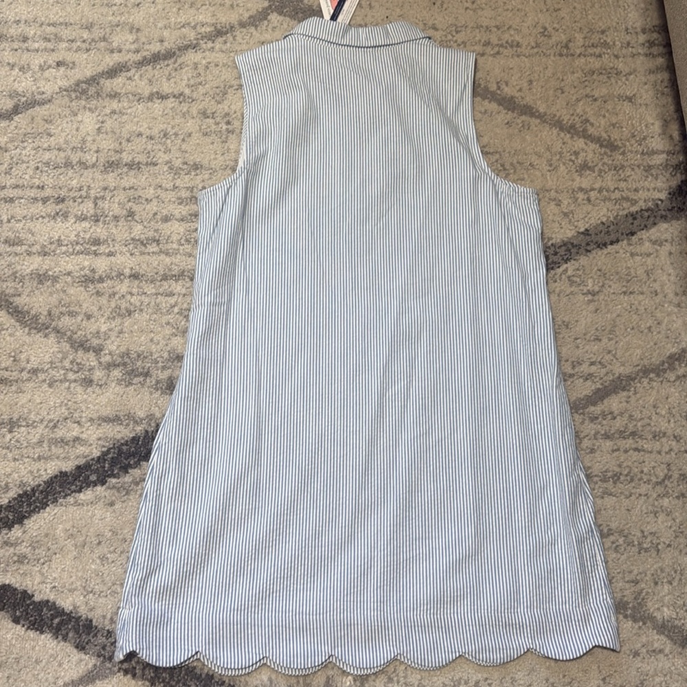 NWT Vineyard Vines Blue and White Striped Dress size 14 - Picture 2 of 7